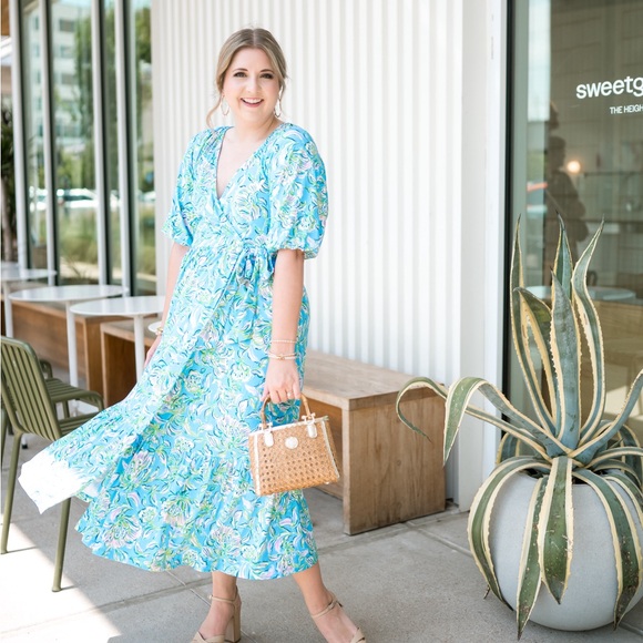 Lilly Pulitzer Brantley Midi Wrap Dress - Picture 1 of 8
